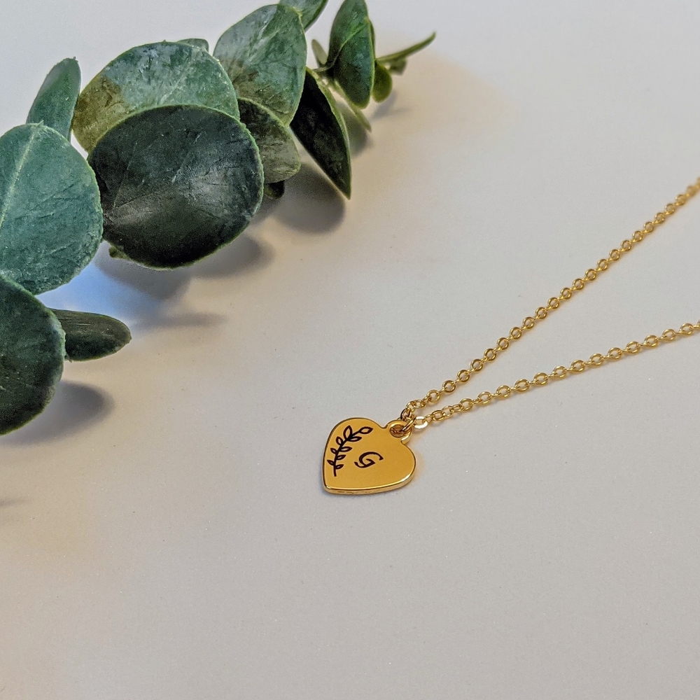 Initial Heart Necklace